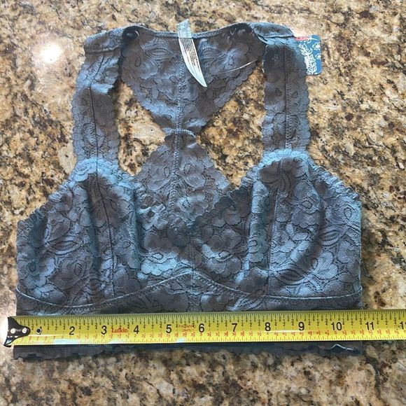 FREE PEOPLE Galloon Lace Racerback BRALETTE XS NEW - Picture 5 of 6